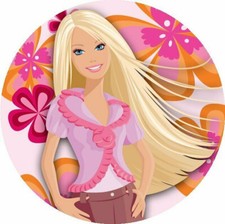 NEU Barbie #5 Tortenaufleger Deko Party Tortendeko Geburtstag Puppe Mode