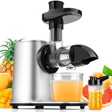 Vpcok Direct Slow Juicer Entsafter Gemüse und Obst mit 2 Geschwindigkeit