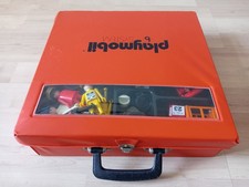 Playmobil Koffer orange 70er Jahre Vintage mit Figuren Zubehör Sammelkoffer