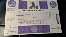 Hist.Wertpapier Wisconsin Gas Company  28.12.1976