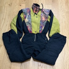 RODEO Gr.38 Skioverall Skianzug 90er True Vintage Schneeanzug Damen Herren