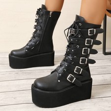 Womens Platform Sexy Rivets