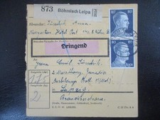#2915 Paketkarte aus BÖHMISCH
