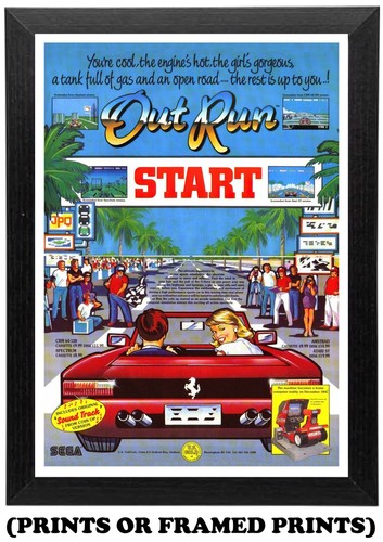 Outrun video arcade rennspiel - arcade,