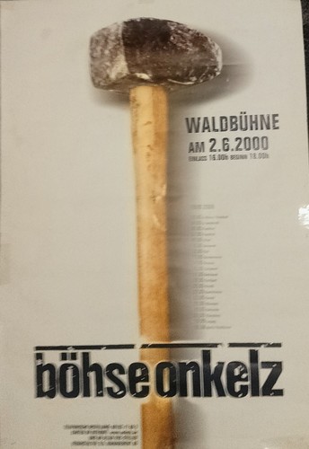 Böhse onkelz poster tour 2000 - böhse,