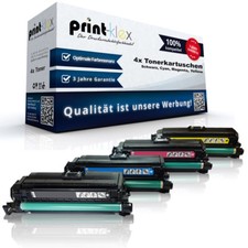 4x Große XL Toner für HP LaserJet Enterprise 500 color M 575 dn - Hohe Füllüng