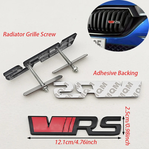 Metal logo vrs sticker - logo,