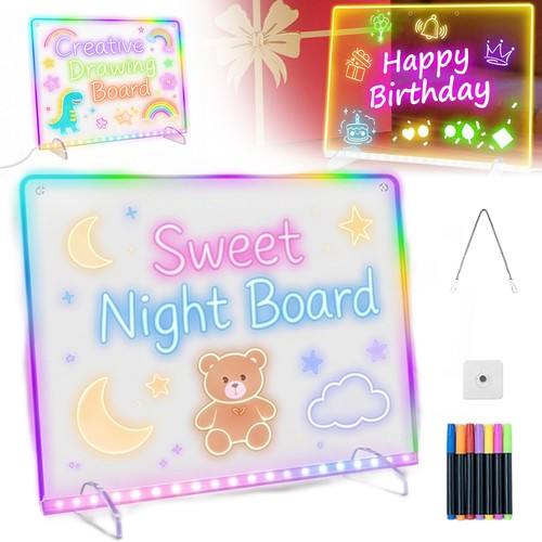Led notizbrett acryl - led,