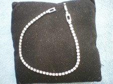 Tennisarmband Silber 925 mit Zirkonia Steinen Rund 2,5 mm 18cm 1Xgetragen gebr.