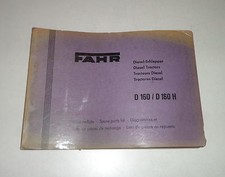 Teilekatalog / Spare Parts List Fahr Diesel-Schlepper D160 / D160H