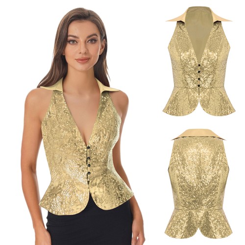 Damen pailletten tops - pailletten,