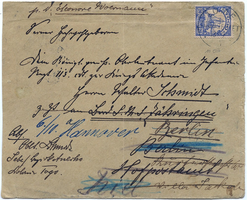 Togo 1905 brief lome eleonore - togo,