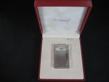 S.T Dupont Feuerzeug Silber  Linie 2  Montparnasse  Full Set  Überholt  Garantie