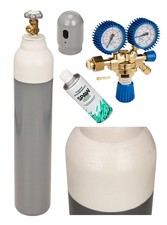 Sauerstoff Gefüllt Gasflasche 8L 150B Schweißgas Turbo Gasregler Spritzschutzspr