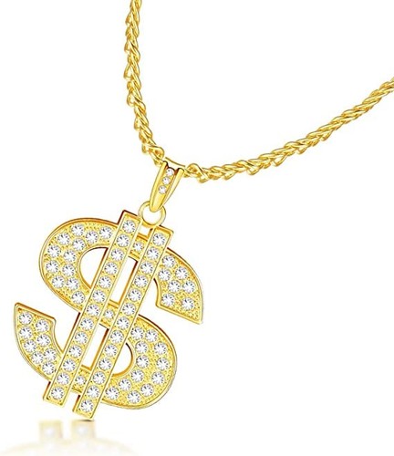 Herren goldkette dollar - herren,