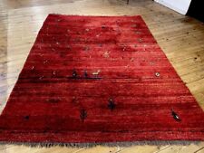 Natur  Wärme Pur Original Perserteppich Gabeh Handgeknüpft  Farbe Rot 260/210