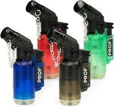 4 X Sturmfeuerzeug mit Deckel Nachfüllbar Feuer Flamme Feuerzeuge Flamme "JET"