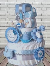 Windeltorte Blau Junge Mini