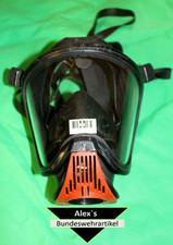 Atemschutzmaske Schutzmaske f Lungenautomat Auer, Barikos mit Behälter THW gebr