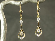 333 gold ohrringe mit - ,