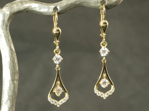 333 gold ohrringe mit - gold,