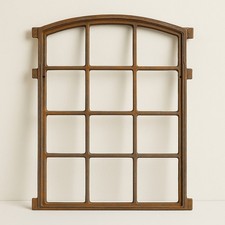 Großes Stallfenster, Fenster,Gussfenster, Eisenfenster,Antikfenster, Gartenmauer