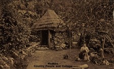 Ak Insel Madeira Portugal, Hütte, zwei Frauen, ländliche Umgebung,... - 4921877