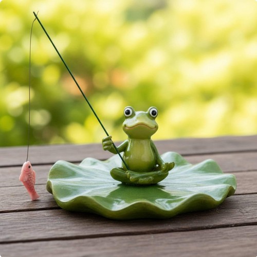 Frosch schwimmender fischer - frosch,