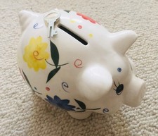 Großes Sparschwein Keramik