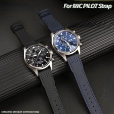 Herren Nylon Uhrenarmbänder passend für IWC Pilot Mark 18 Portugal Serie Uhre...