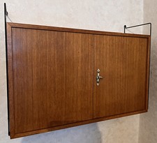 Moda STRING REGAL Schwarz Vintage Regal Regalsystem Stringregal Metall Teak