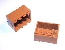 2x LEGO® Kiste 3x4x2 Holz