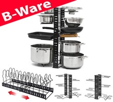 B-Ware Teleskop Pfannen Organizer mit 12 Ablagen - Topfdeckel Aufbewahrung