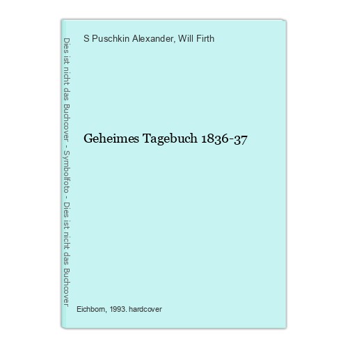 Geheimes tagebuch 1836 - geheimes, 1836-37