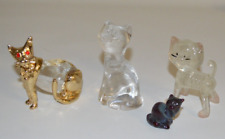 3 Katzen Glasfiguren aus  Sammlung