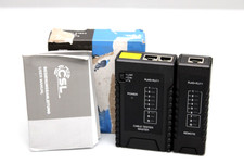 CSL Netzwerk Kabeltester für RJ45 RJ11-Kabel Patchkabel-Tester Leitungstester