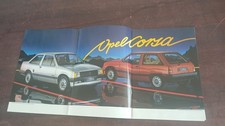 Autoprospekt Opel Corsa und Corsa TR aus den frühen 1980ern, mit Beilage !
