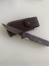 Custom EDC Gentelman Knife Damast/Linerlock/Flipper/ Klappmesser