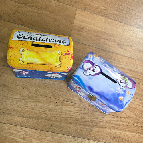 Diddl schatztruhe blechdose - 2x,