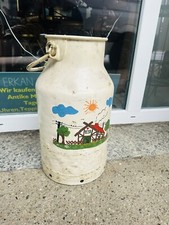 Alte Milchkanne bemalt