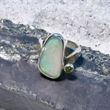 Edel Opal Ring, 925er Silber