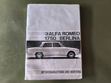 ALFA ROMEO 2000 BERLINA BETRIEBSANLEITUNG