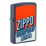 ZIPPO navy blue matt Zippo