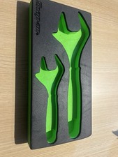 Snap-on ADHW702GK1F 2 Stck. GRÜN 6" 10" verstellbarer Schraubenschlüssel Schraubenschlüssel Pro Fi Schaumstoff Set