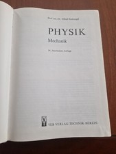 Buch Fachbuch Physik Mechanik