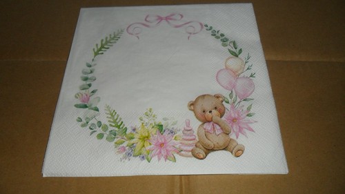 Servietten 33cm zur geburt - servietten, 33cm: