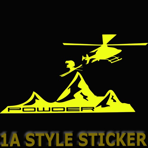Powder ski freestyle sticker - freestyle,