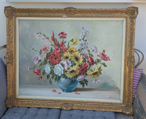 Gemälde stillleben blumen - stillleben,