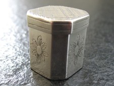 Riechdose Silber 13 Lot Salbendose Düsseldorf von ca 1740 sehr selten