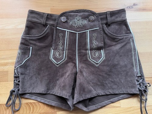 Trachten leder short - , leder-short